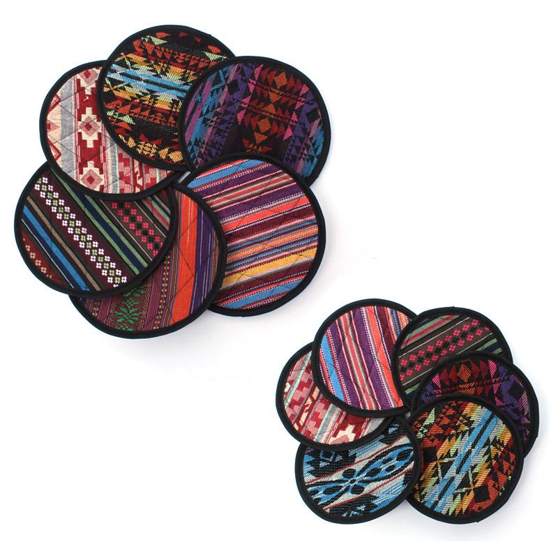 Pot Mat Retro Round Kitchen Insulation Holder Coaster view 4