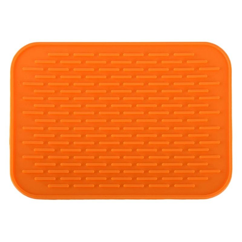Silicone Table Mat Square Drain Heat Insulation Yipin Yellow view 2