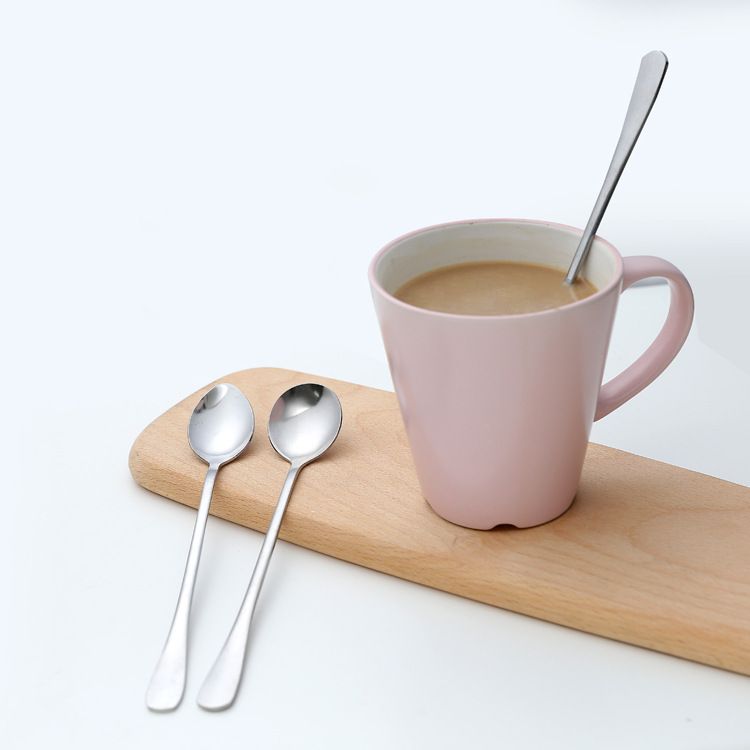 Zimoo Stainless Steel Spoon Long Handle Office Kitchen Pointed spoon view 4