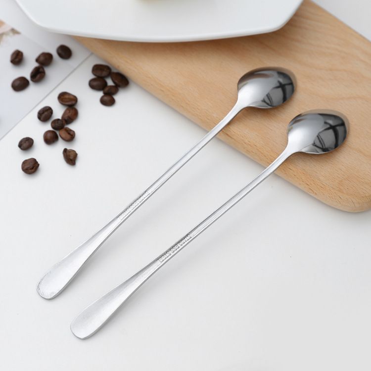Zimoo Stainless Steel Spoon Long Handle Office Kitchen Round spoon view 5