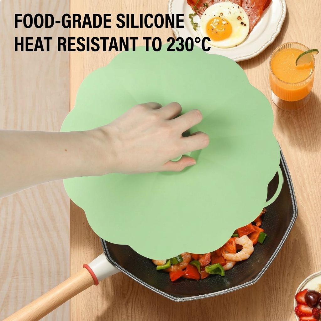 Food-Grade Silicone Stretchable Sealing Lids Set of 5 – Leak-Proof Reusable view 6
