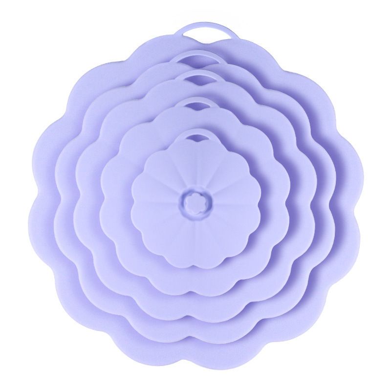 Food-Grade Silicone Stretchable Sealing Lids Set of 5 – Leak-Proof Reusable view 9