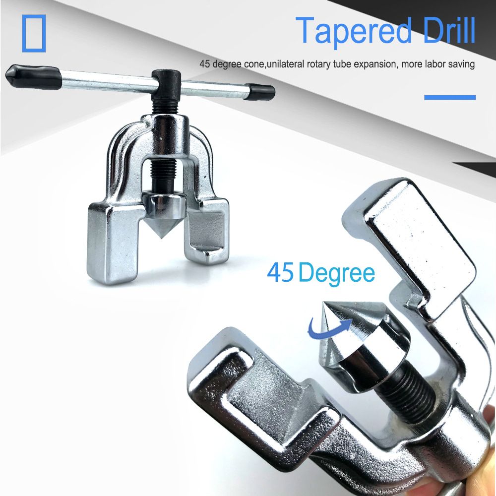 45-Degree Flaring Tool Kit with Chrome Vanadium Steel Body for Copper Aluminum view 5