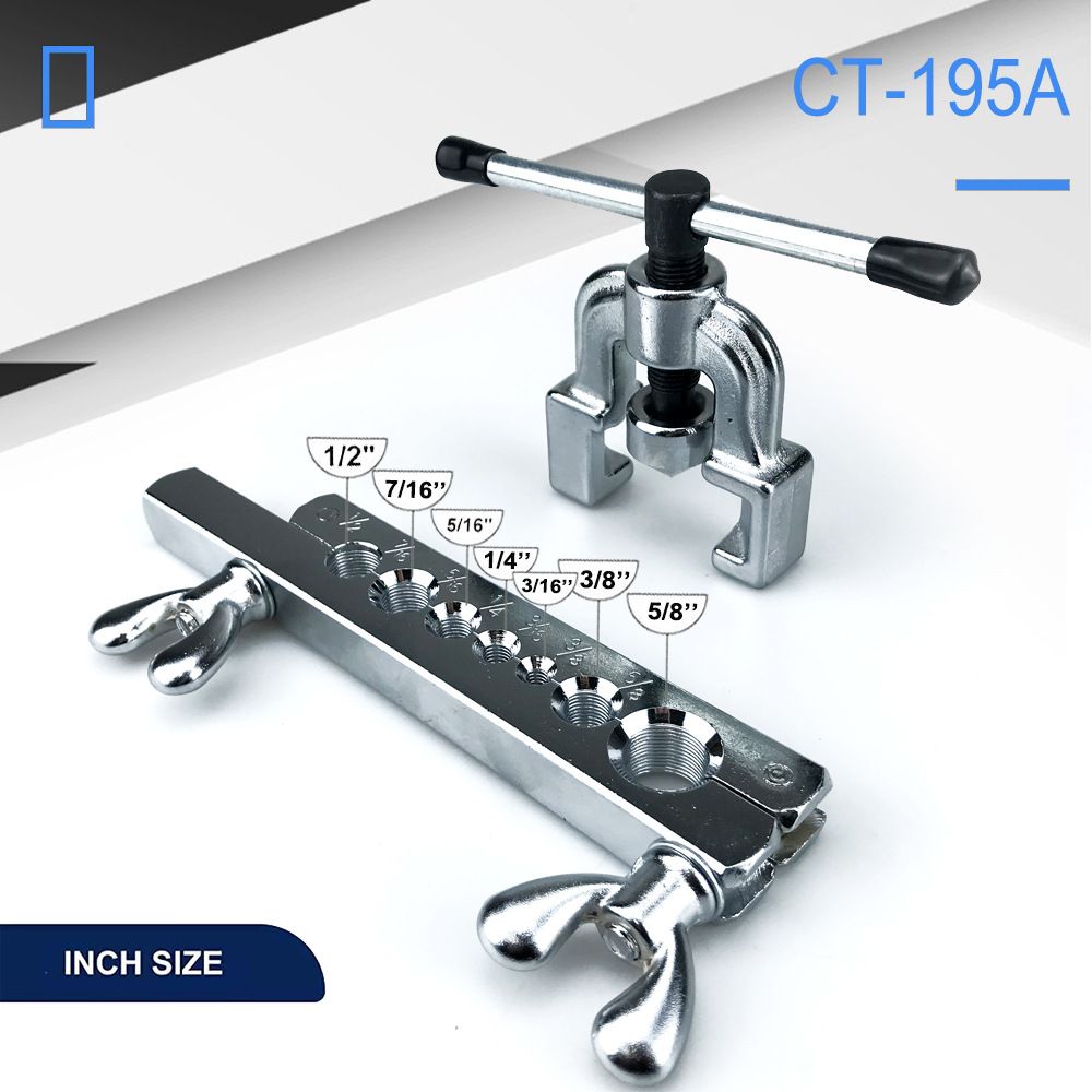 45-Degree Flaring Tool Kit with Chrome Vanadium Steel Body for Copper Aluminum view 4