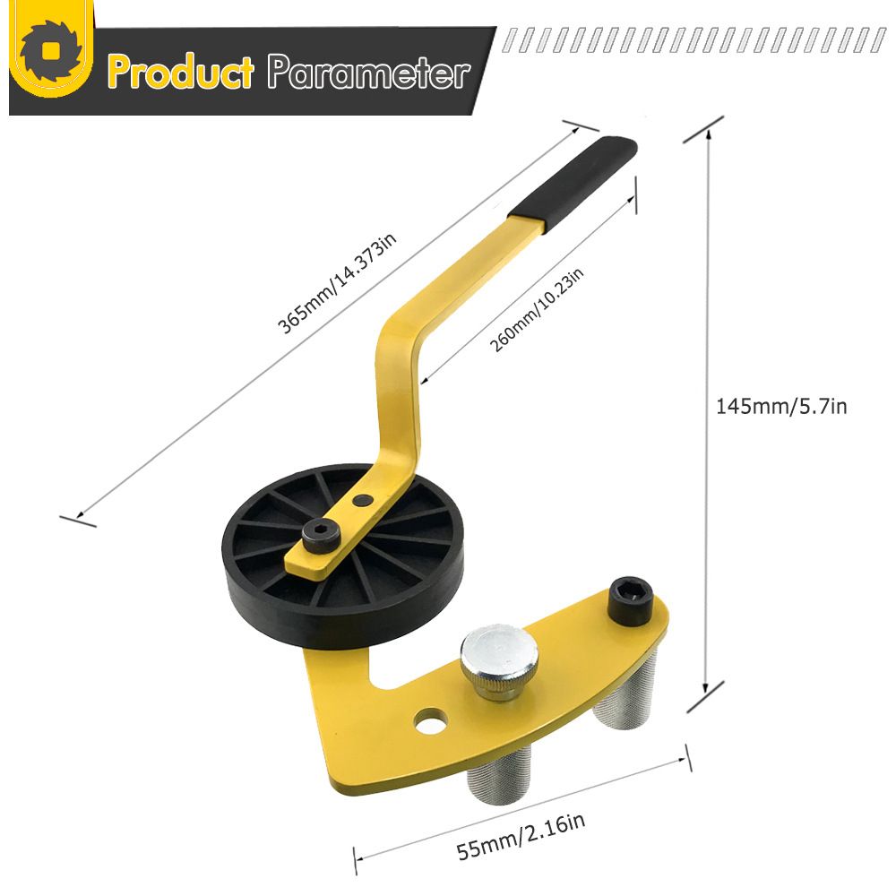 Deck Board Straightening Tool with Anti-Slip Handle and Hard Pressure Roller view 3