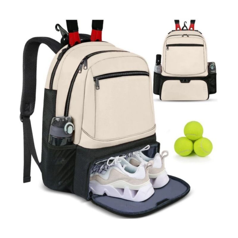 Large Capacity Tennis Backpack with Racquet Compartment view 7