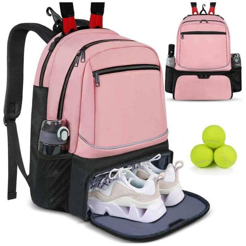Large Capacity Tennis Backpack with Racquet Compartment view 8