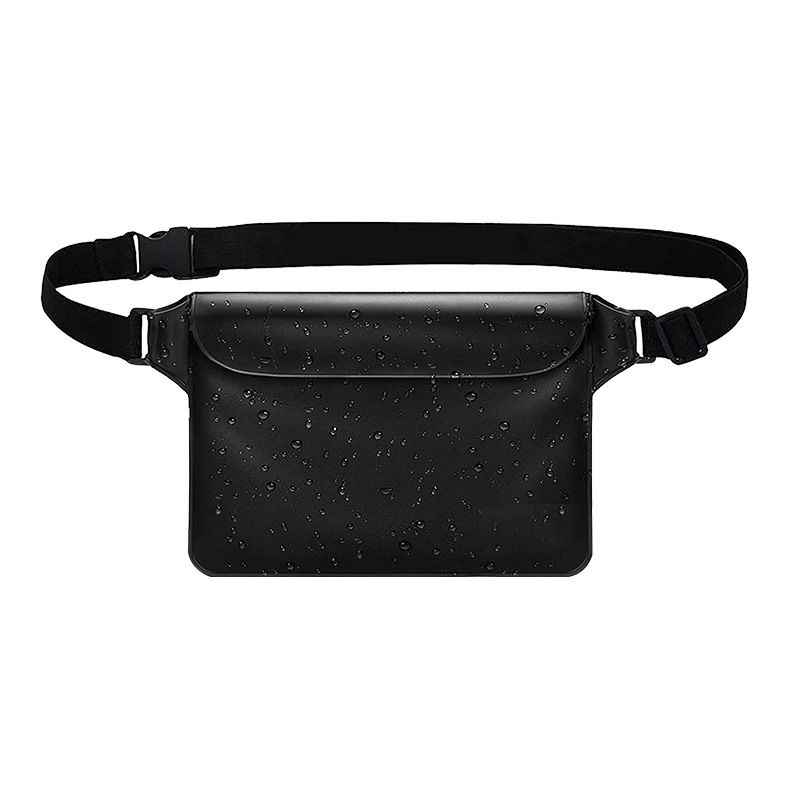 Waterproof PVC Waist Bag with Touchscreen Compatible Pouch for Skiing view 10