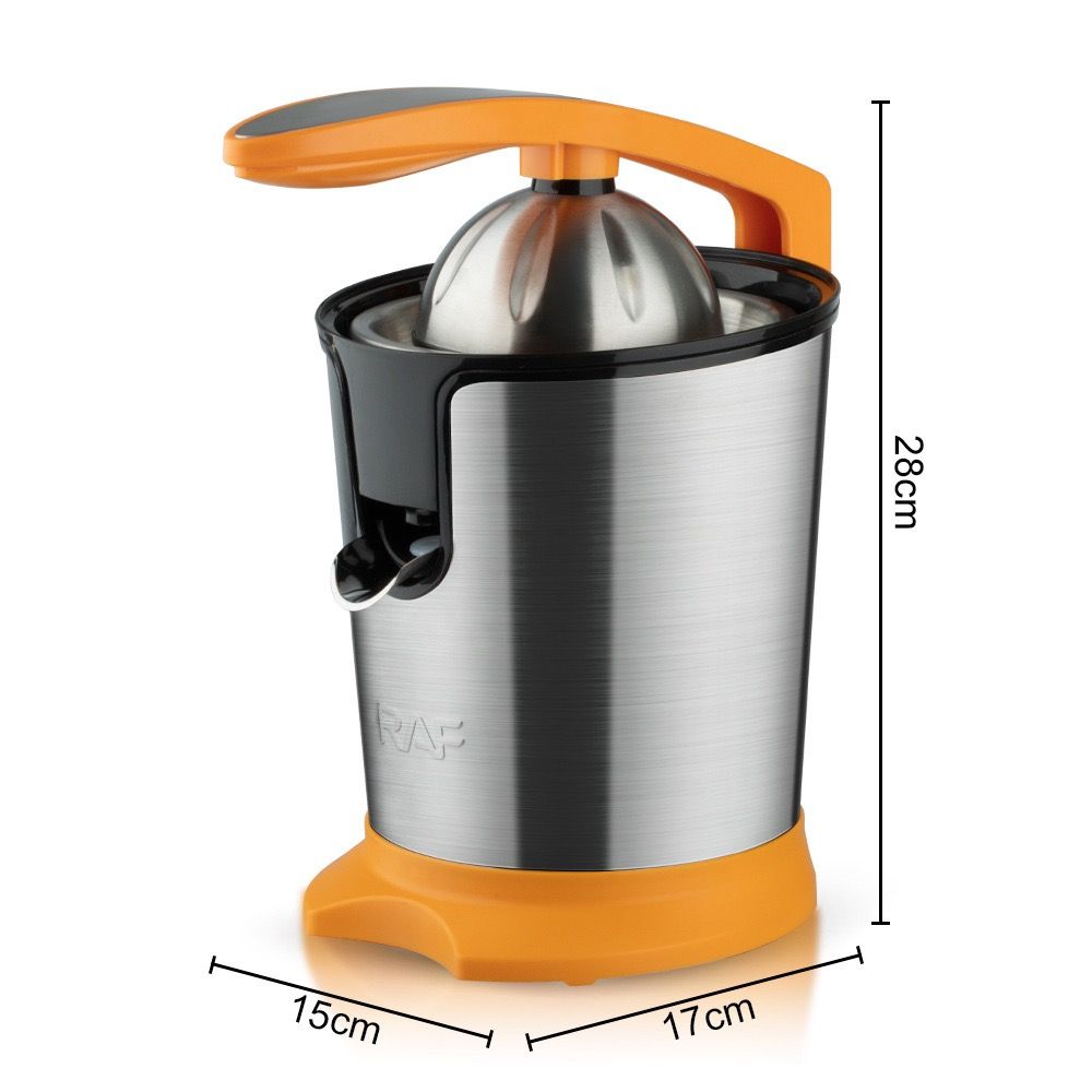 Electric Citrus Juicer with Stainless Steel Body and Dual-Color Press Arm view 3