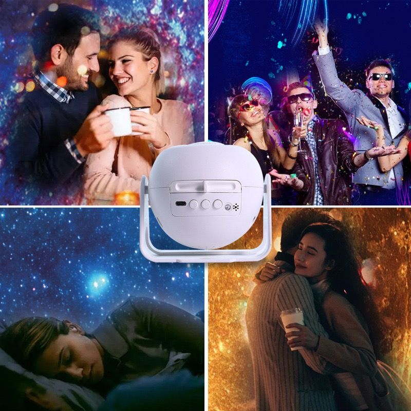 Adjustable Star Projector Lamp with Interchangeable Film Discs – Create a view 6