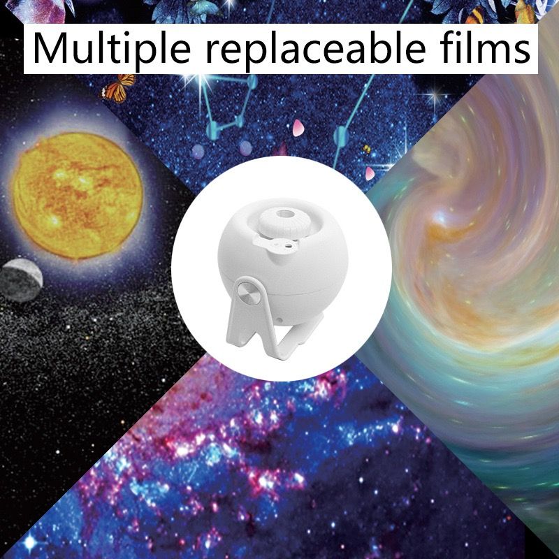 Adjustable Star Projector Lamp with Interchangeable Film Discs – Create a view 7