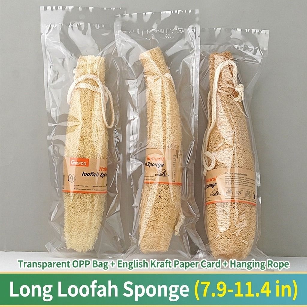 Natural Long Loofah Sponge for Kitchen Cleaning — image 1