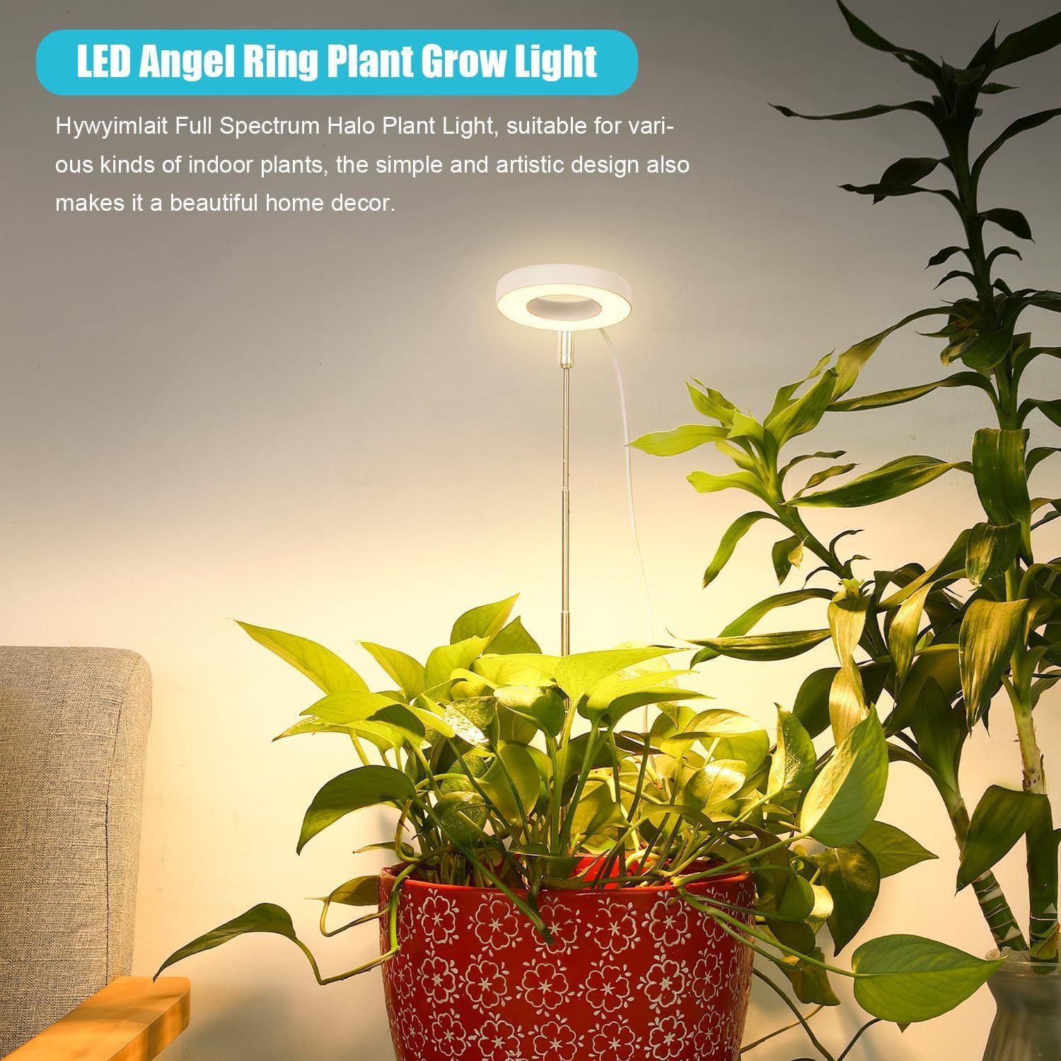 Full Spectrum LED Plant Grow Light with Telescopic Stand view 9