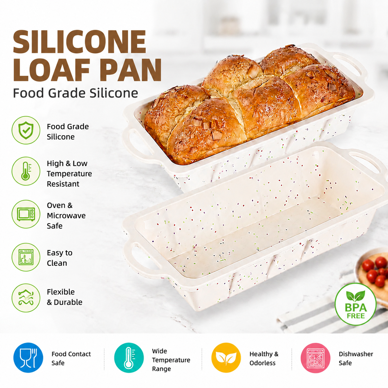 Wholesome Home-Baked Loaves Made Effortlessly with This Flexible Silicone view 2