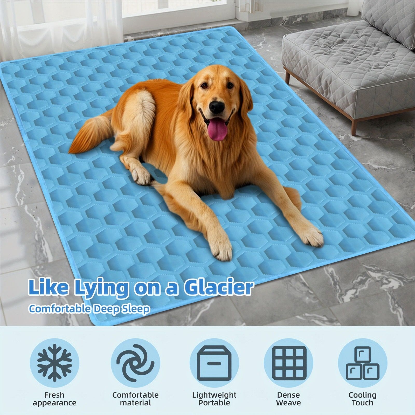Summer Cooling Mat for Pets – Ultra-Soft view 4