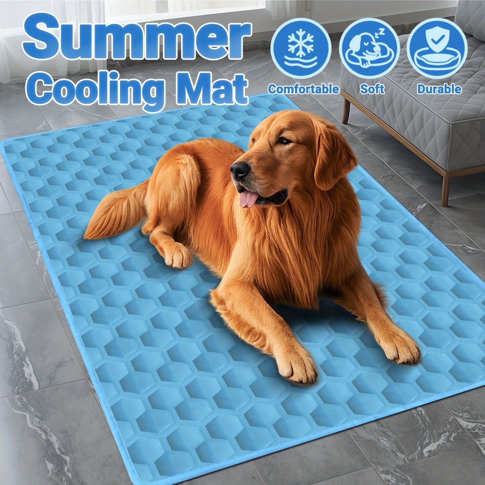 Summer Cooling Mat for Pets – Ultra-Soft view 5