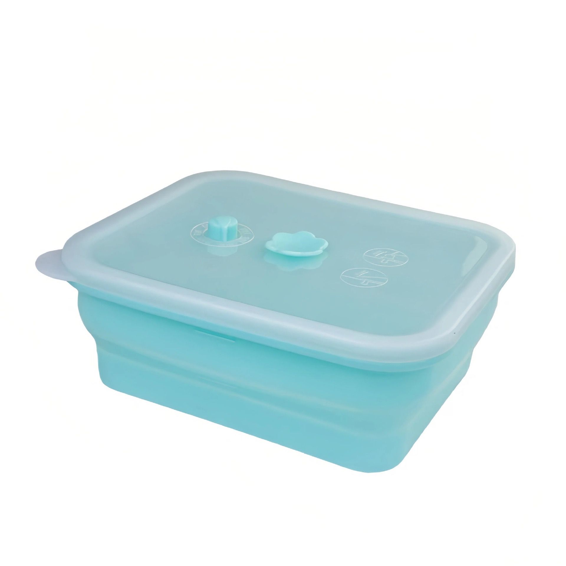 Collapsible Food-Grade Silicone Storage Container with Leakproof Lid view 10