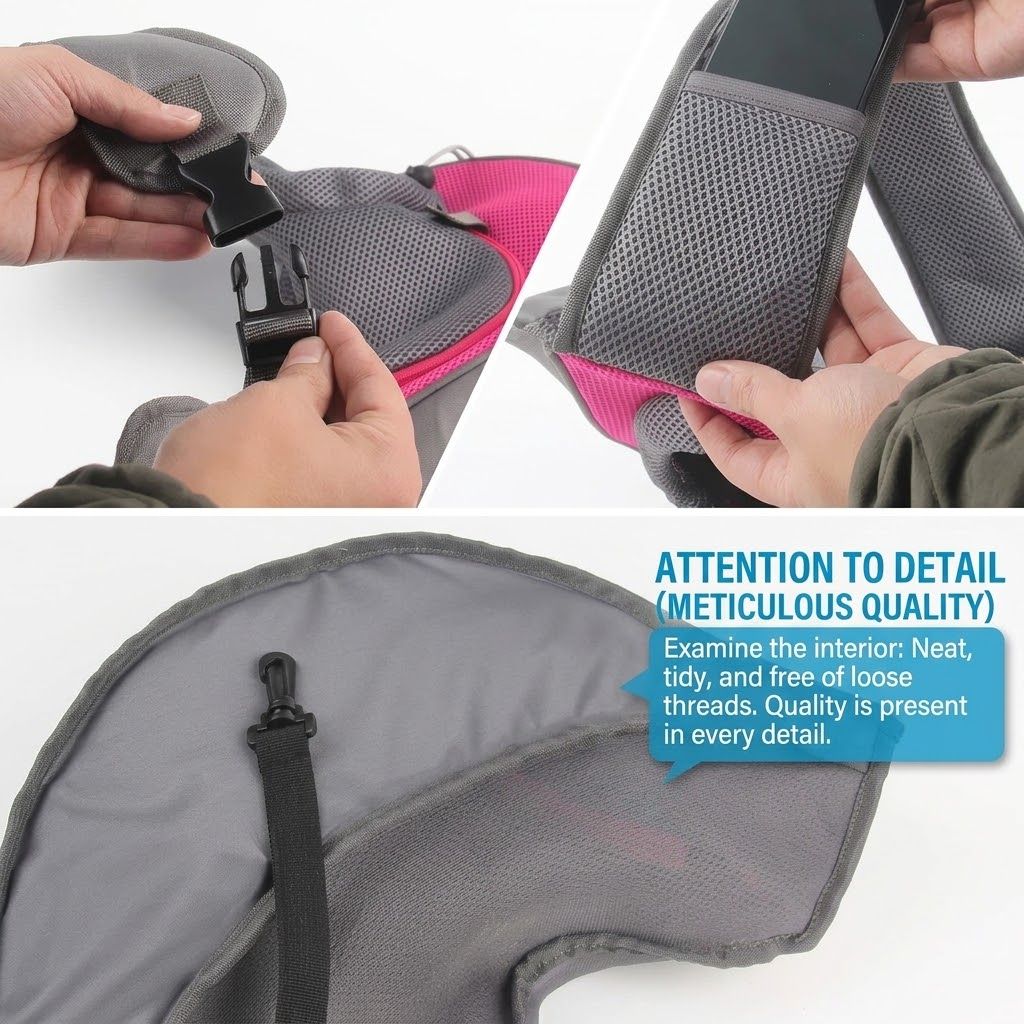 Sling Pet Carrier Bag for Small Cats and Dogs view 8