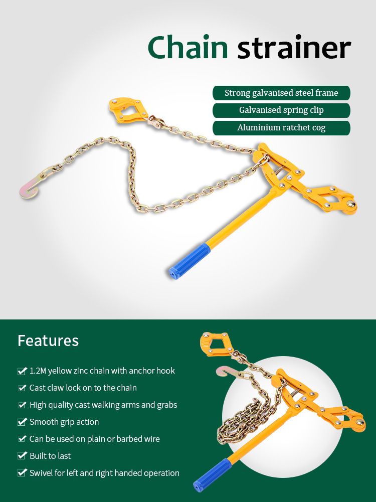 Heavy Duty Chain Ratchet Load Binder with 1000kg Pulling Capacity for Garden view 6