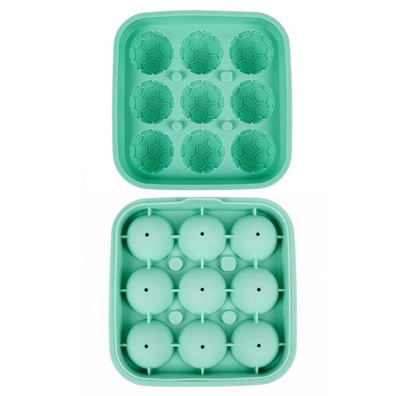 Create Soccer Ball Ice Cubes & Treats with This 9-Cavity Silicone Mold view 9