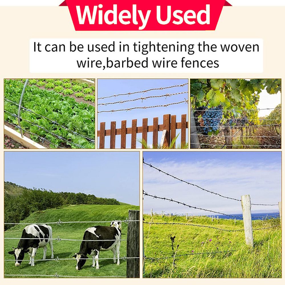 Heavy Duty Fence Wire Tensioner with Ergonomic Long Handle for Farm Ranch view 6