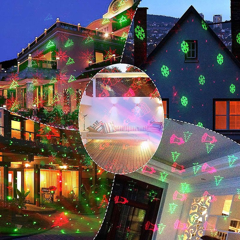 Christmas Laser Projector Light with 12 Dynamic Red & Green Patterns view 9