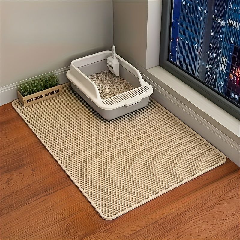 Double-Layer Honeycomb Cat Litter Mat – Waterproof — image 1