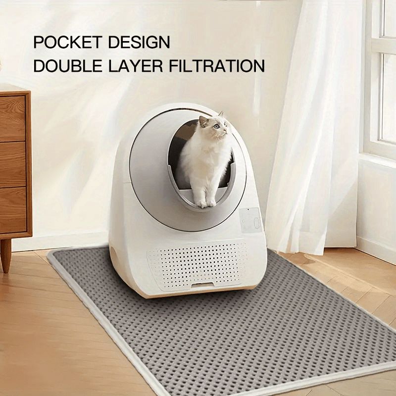 Double-Layer Honeycomb Cat Litter Mat – Waterproof view 4