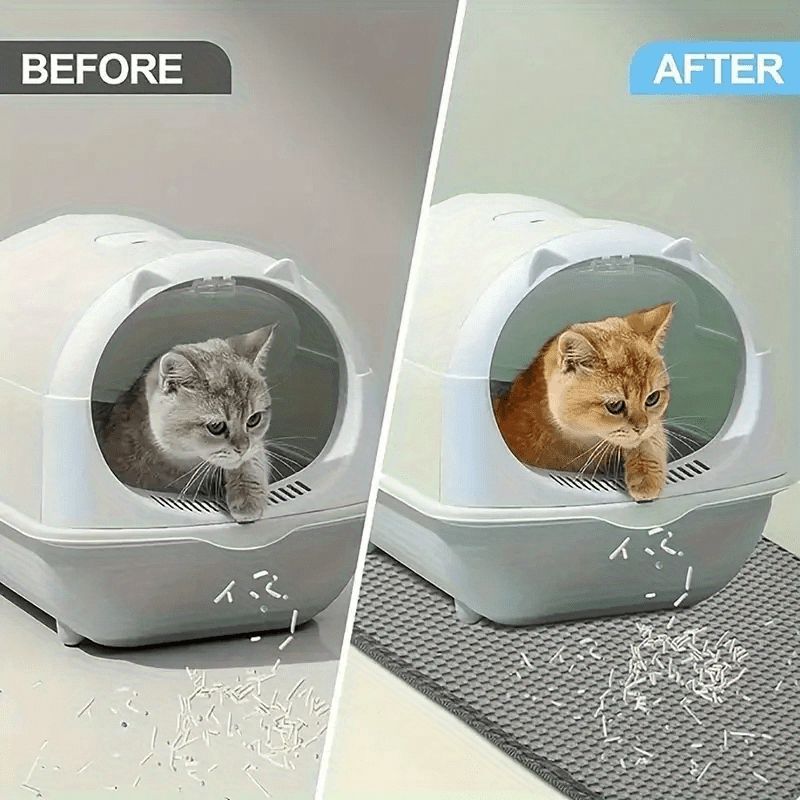 Double-Layer Honeycomb Cat Litter Mat – Waterproof view 5