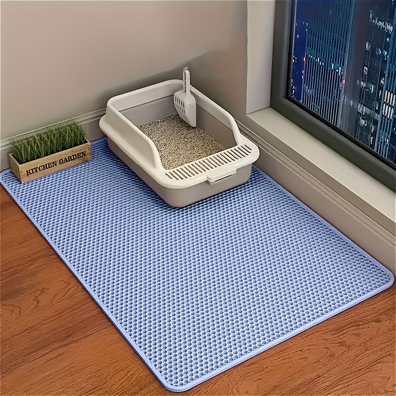 Double-Layer Honeycomb Cat Litter Mat – Waterproof view 6