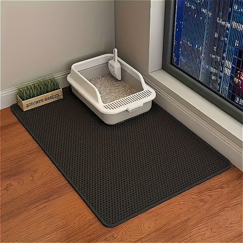 Double-Layer Honeycomb Cat Litter Mat – Waterproof view 7