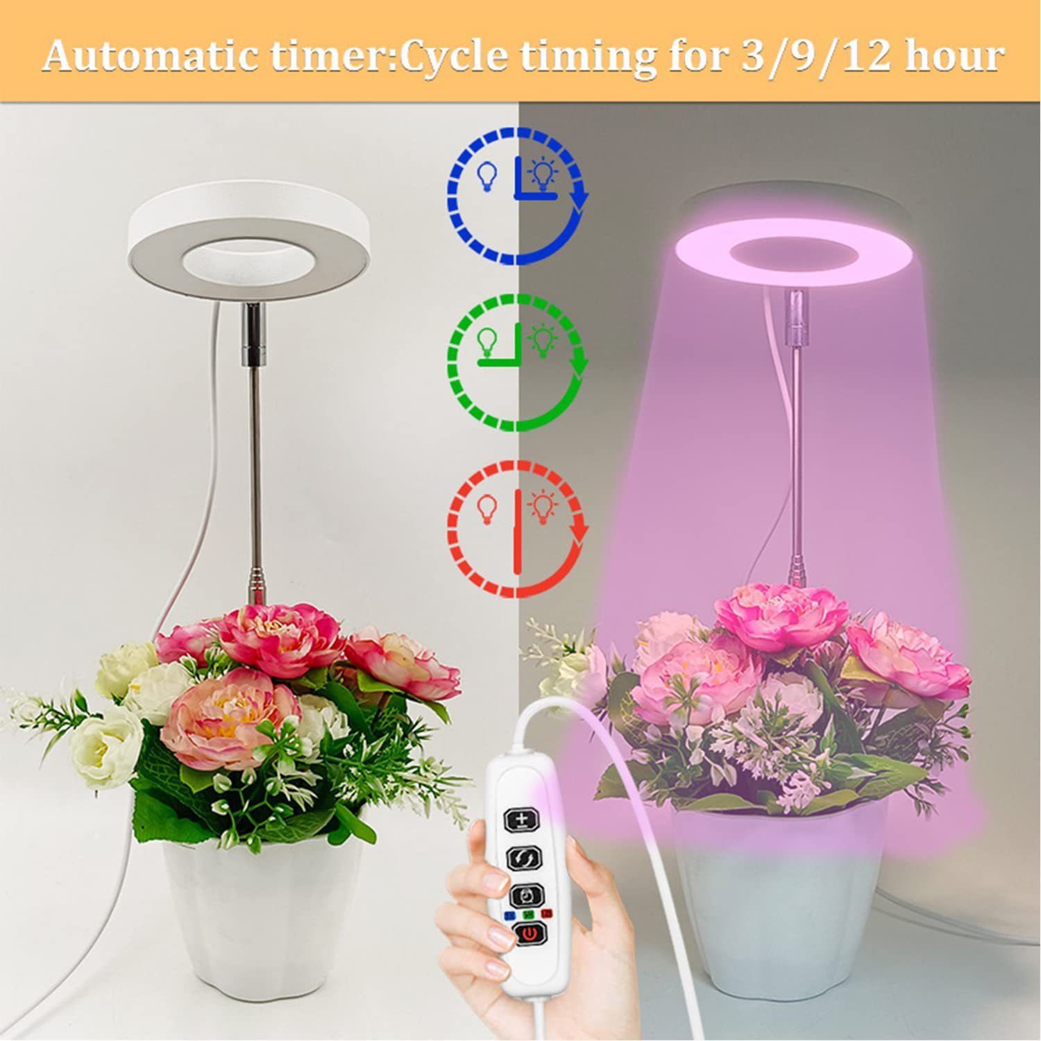 Angel Halo Ring LED Plant Grow Light view 10