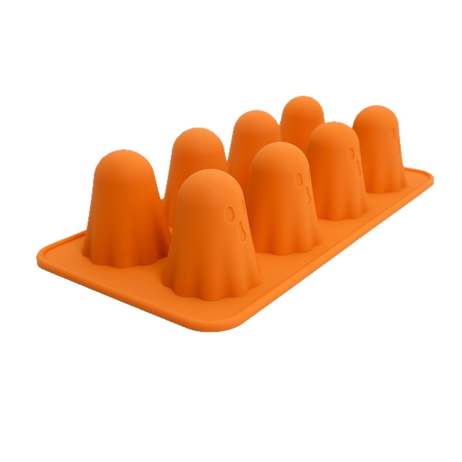 Spooky Halloween Ghost Silicone Mold – Create 8 Adorable Ghost-Shaped Chocolates — image 1