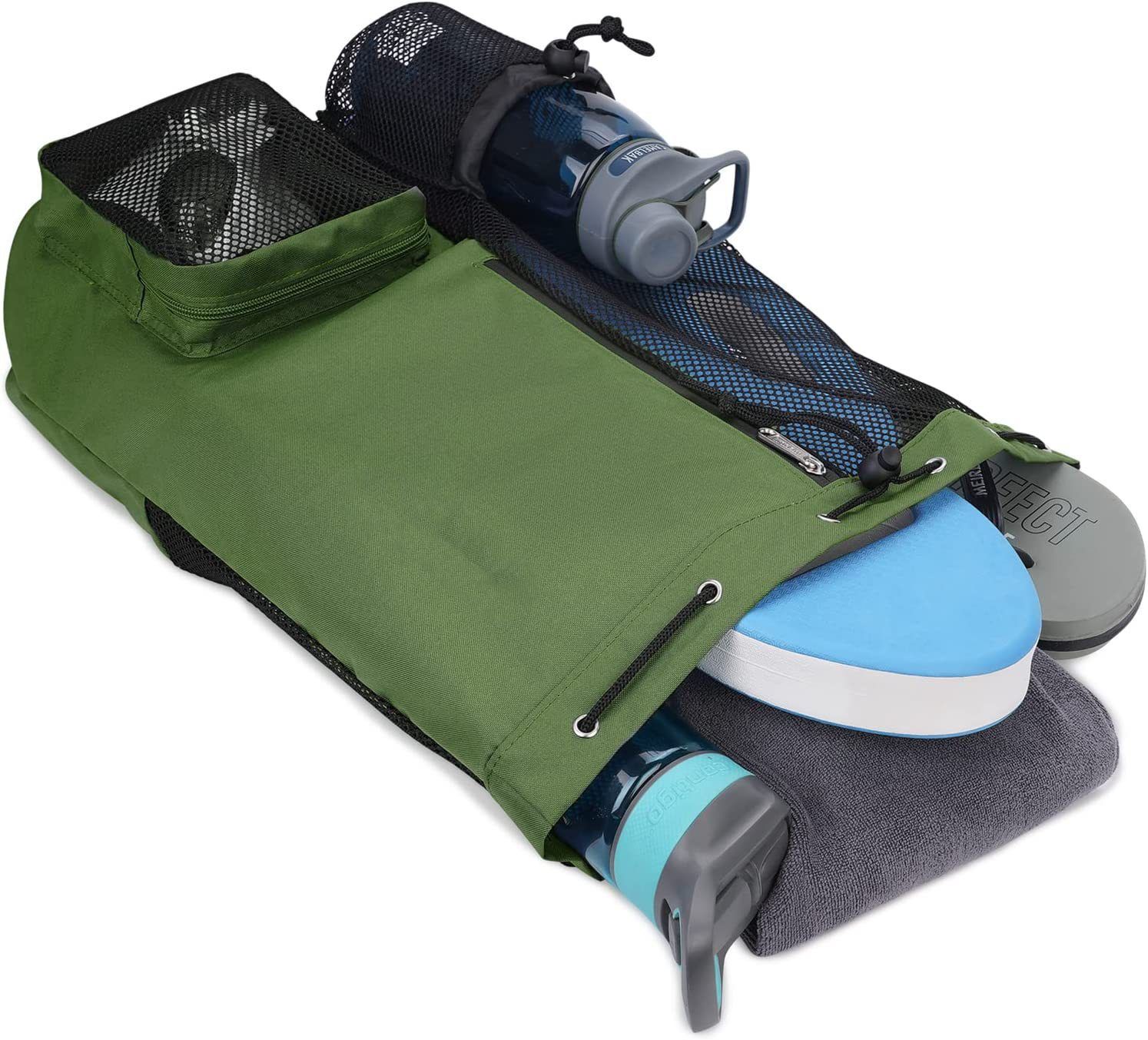 Drawstring Mesh Backpack for Gym view 5