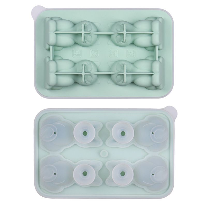 Adorable 4-Cavity Cat-Shaped Silicone Ice Mold for Whiskey view 7