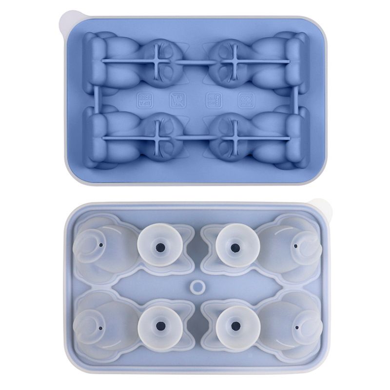 Adorable 4-Cavity Cat-Shaped Silicone Ice Mold for Whiskey view 10