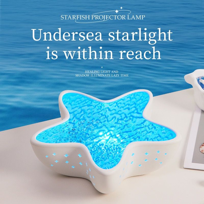 Starfish Aurora Projection Lamp with Dynamic Water Ripple Effects – 7 Color view 4