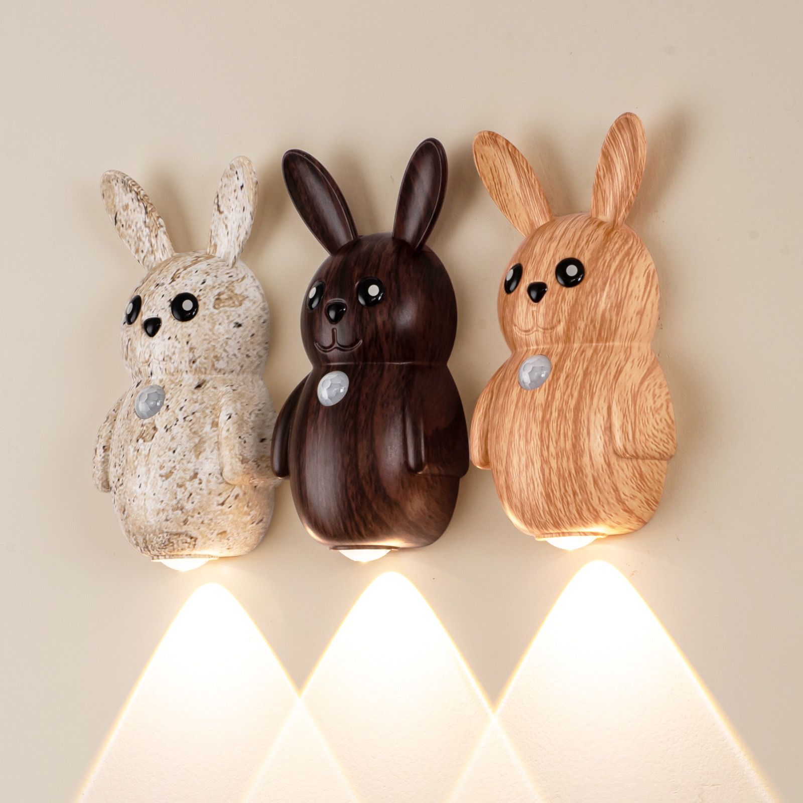 Adorable Cartoon Rabbit LED Motion Sensor Wall Light view 11