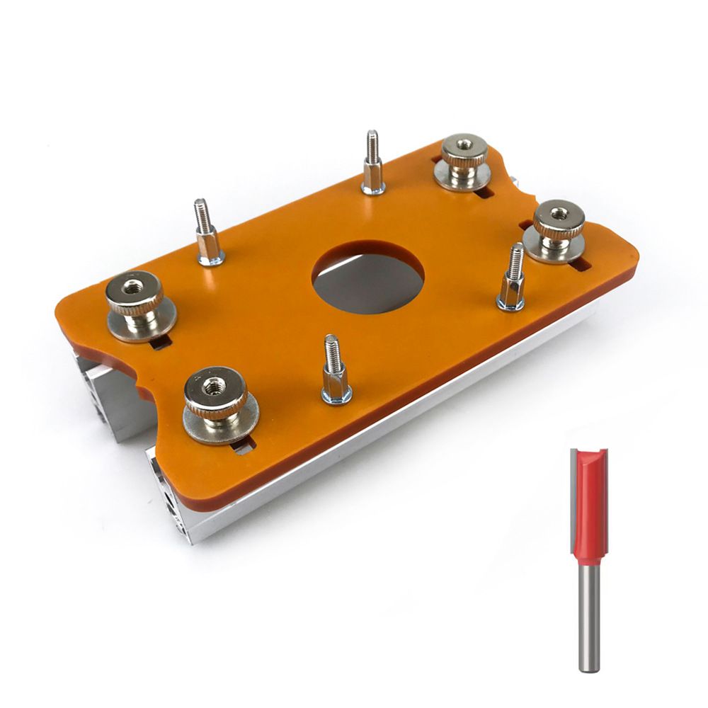 Multi-Function Router Slotting Jig with Adjustable Base for Woodworking Trimming view 12