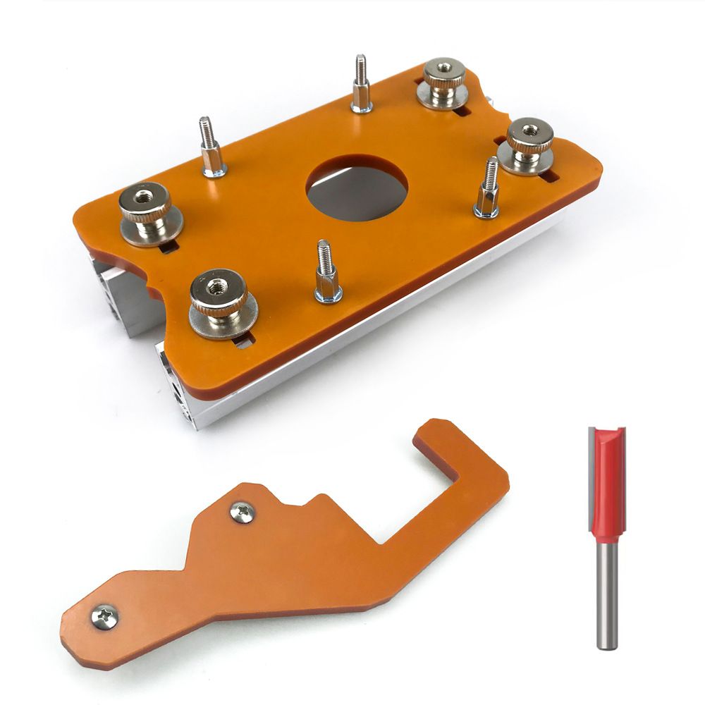 Multi-Function Router Slotting Jig with Adjustable Base for Woodworking Trimming view 13
