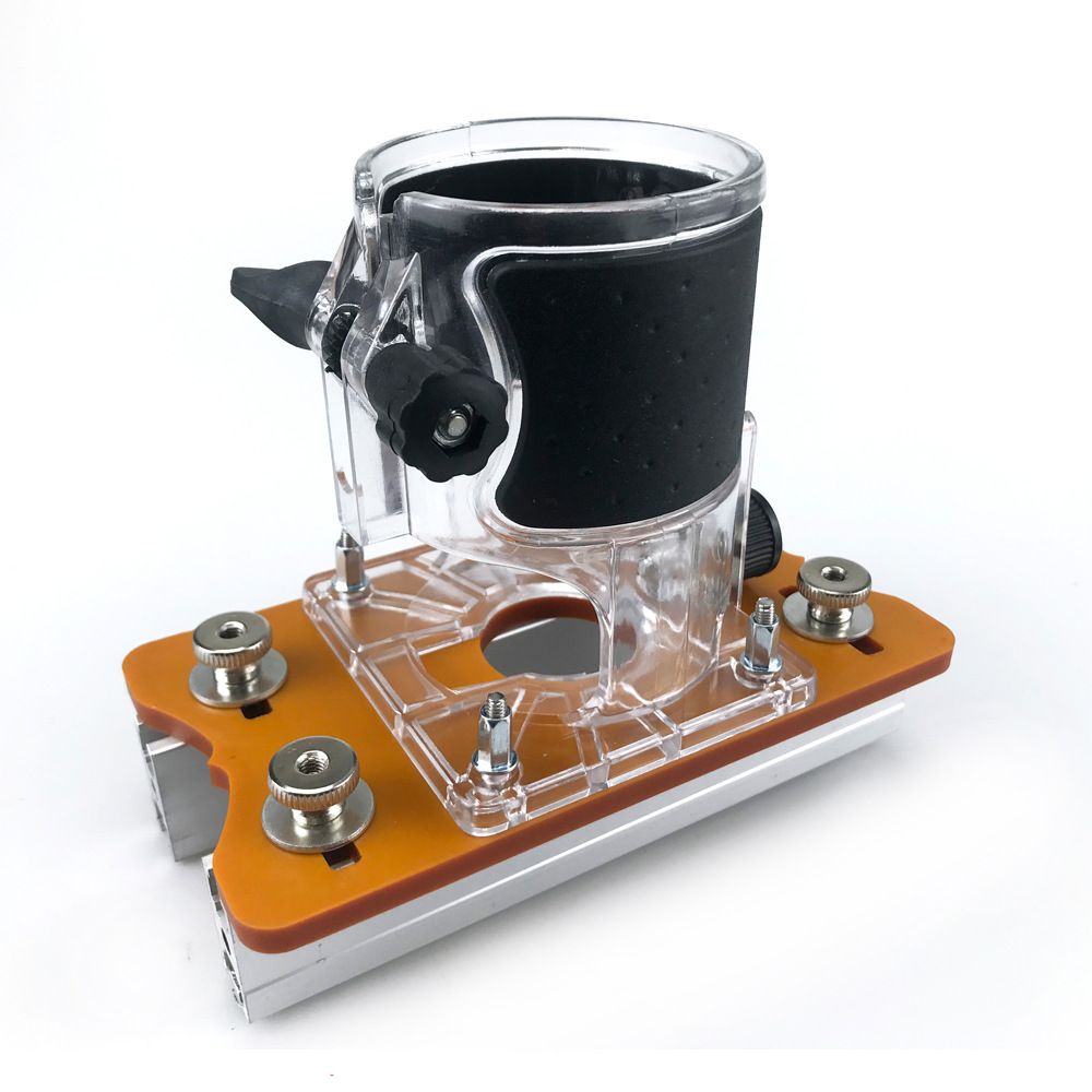 Multi-Function Router Slotting Jig with Adjustable Base for Woodworking Trimming view 14