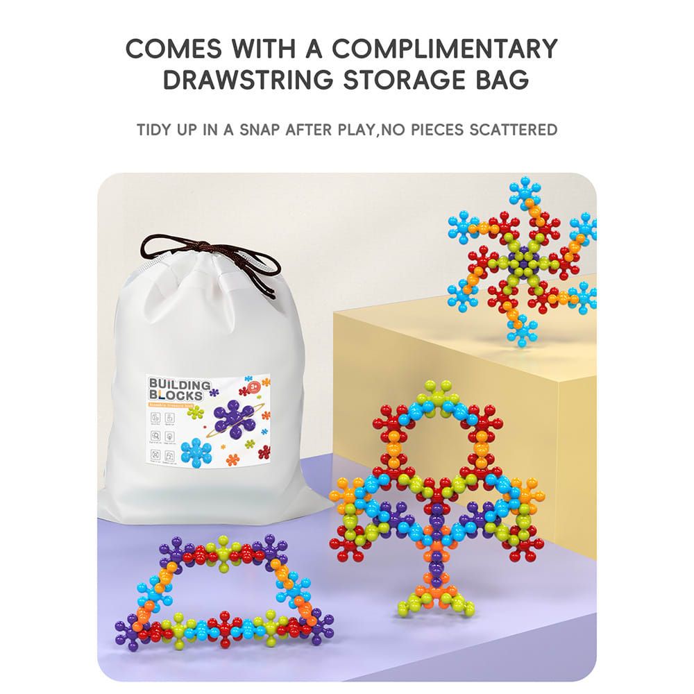 3D Plum Blossom Building Blocks for Kids – DIY Creative Puzzle Toy for Ages 3+ view 2