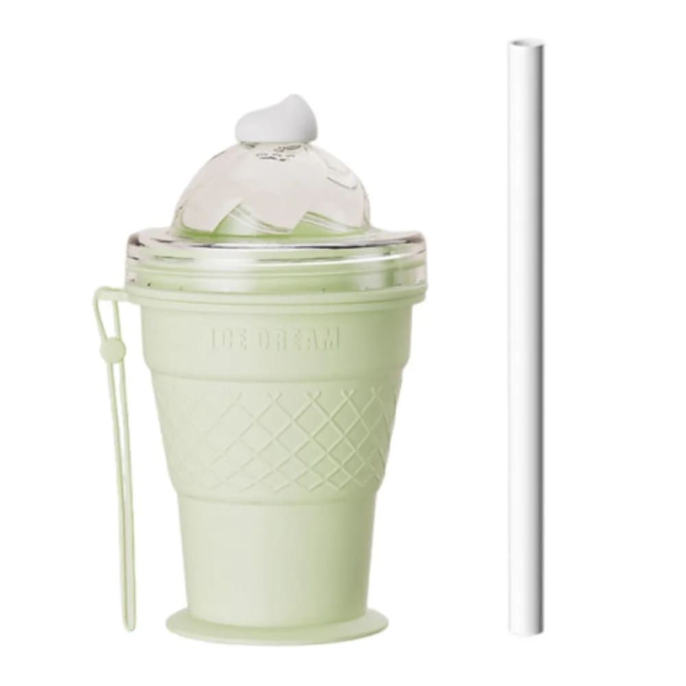 Silicone Ice Cream Cone Ice Cube Tray & Collapsible Cup – Make Sphere Ice view 12
