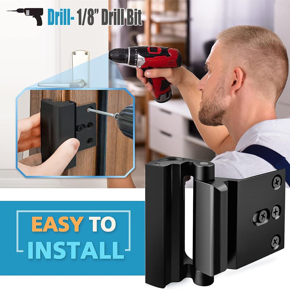 Heavy Duty Flip Door Lock for Home Security view 10