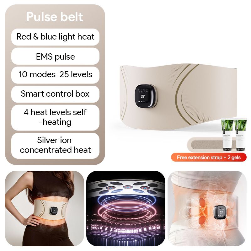 EMS Red Light Pulse Massage Belt with Heat — image 1