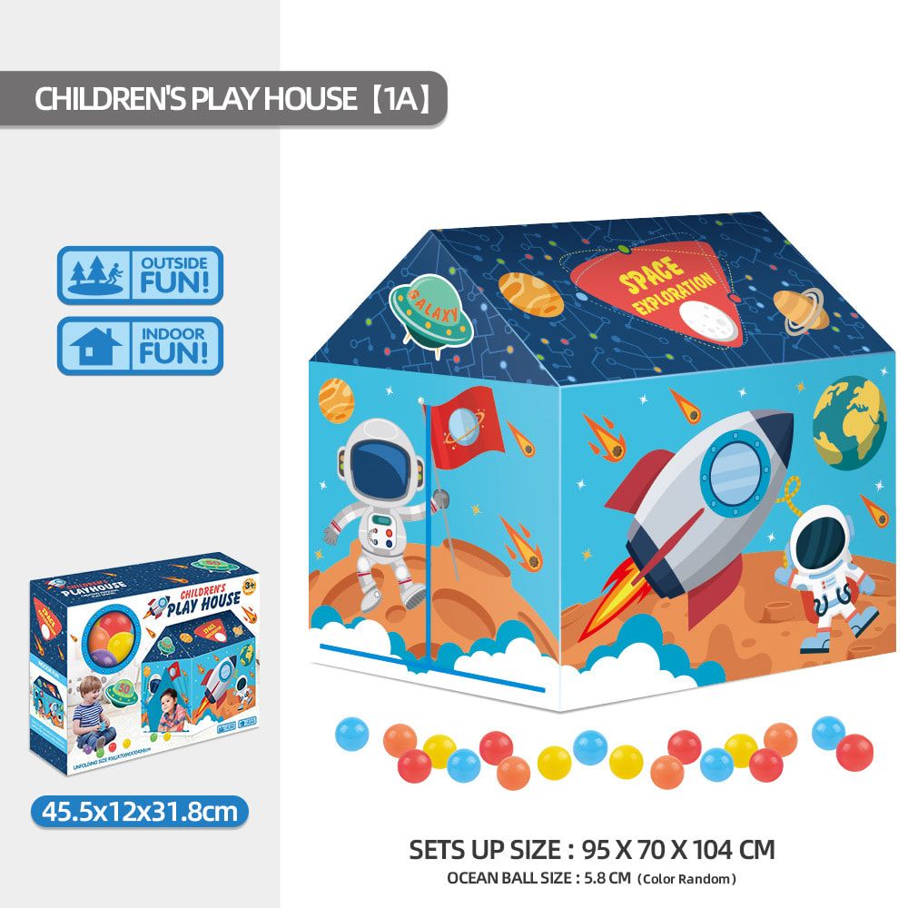 Kids Play Tent Theme House for Indoor Outdoor Fun — image 1