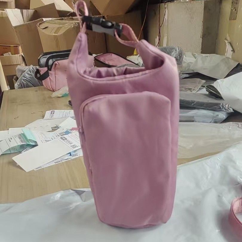 Insulated Crossbody Water Bottle Carrier with Storage Pockets view 11