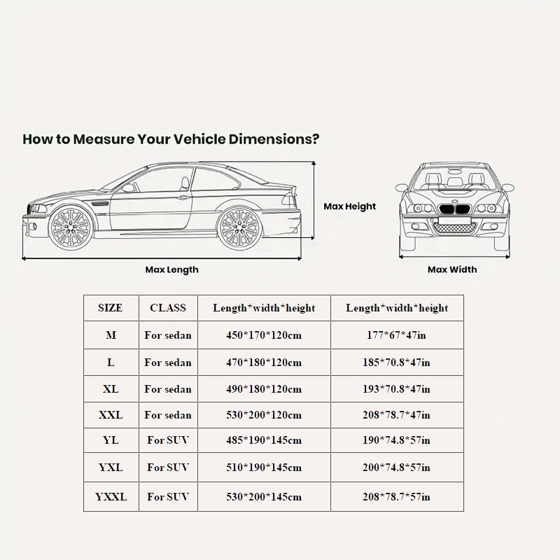Waterproof Double-Layer Polyester Car Cover with Reflective Strips view 2