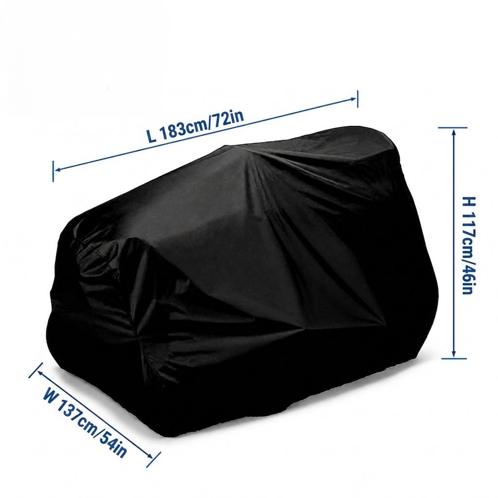Riding Lawn Mower Cover Heavy Duty Waterproof Outdoor Protection for Garden view 3
