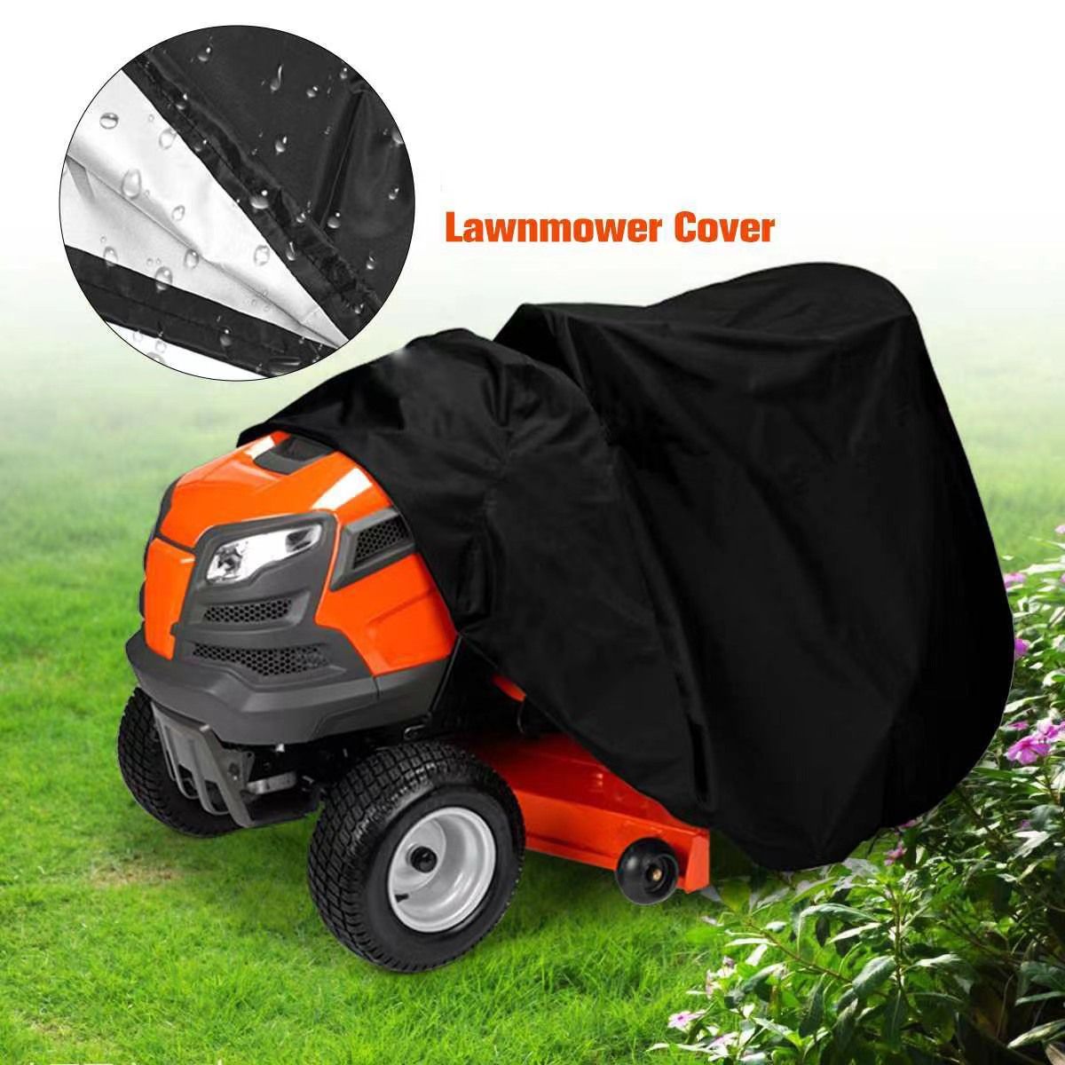 Riding Lawn Mower Cover Heavy Duty Waterproof Outdoor Protection for Garden view 4